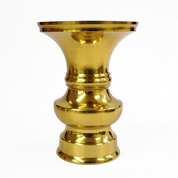 仏具 花立 花立て「花立 金色 4.0寸」花瓶 仏花 仏具 仏花用 花立て 花入れ 仏壇花立 供花 仏花 飾り 花つぼ お供え 高級 高級仏具 小物 法要 お盆 仏具用品 葬儀 お葬式 法事 仏事 仏壇用具お盆