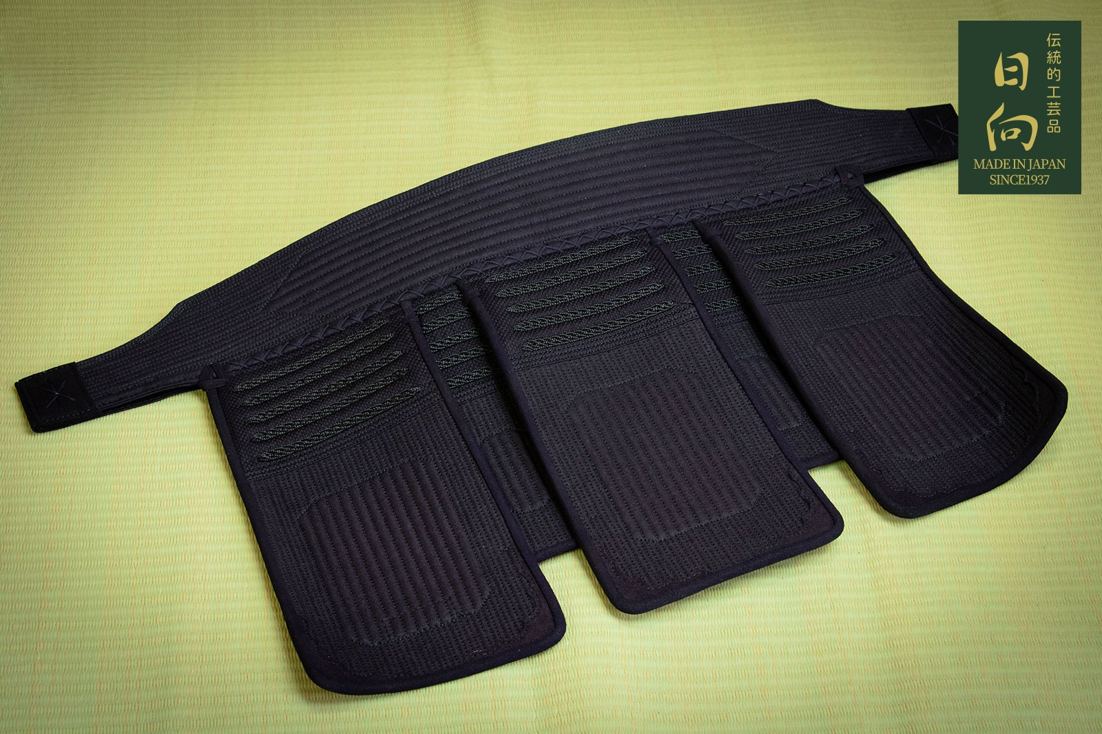 日本製 剣道防具 垂 刺繍無料 日向 8mmピッチ刺 単品 受注生産 国産 手作り 伝統的工芸品 自由提案型 変化自在 手作り 剣道具 たれ 小学生 中学生 高校生 子供 大人 送料無料|全日本武道具