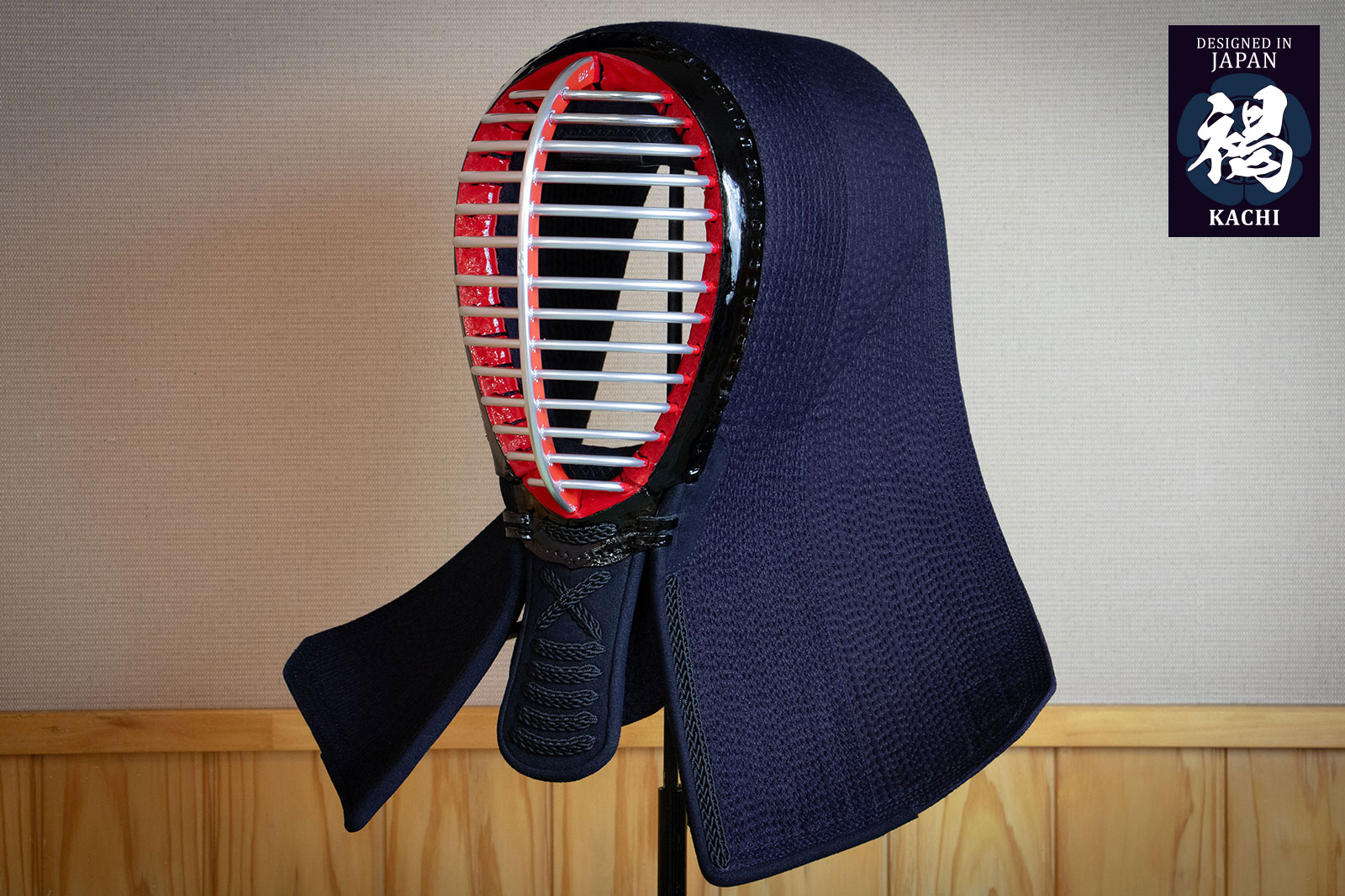 剣道 面 防具 （面乳革・面紐付き） 【刺繍無料】 単品 受注生産 武州金橋 褐 KACHI 手作り製品 剣道防具 武具 武道 人気 おすすめ めん 送料無料