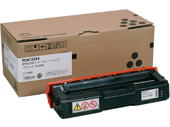 RICOH リコー IPSiO SP トナーカートリッジ ブラック C310H 純正品∴｜トップジャパン トナー カートリッジ インク ジェルジェット プリンタ プリンター ジェルジェットプリンター ジェルジェットプリンタ 事務用品 オフィス用品 交換 消耗品 純正トナー カラープリンター|