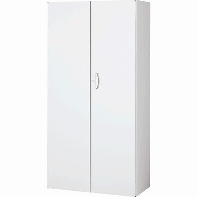 生興 RW4-18H 両開き書庫 ホワイト (60364) (重量：51kg) 下置専用 | 業務用 スチール書庫 オフィス家具 会社 オフィス用品 オフィス書庫 パーソナル書庫 書庫 白 貴重品入れ 書庫収納 事務所 |