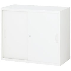 生興 RW45-07S 引戸書庫 ホワイト (58909) (重量：25kg) 上・下置兼用 | 業務用 スチール書庫 オフィス家具 会社 オフィス用品 オフィス書庫 パーソナル書庫 書庫 白 貴重品入れ 書庫収納 事務所 |｜オフィス／店舗用品トップジャパン 22,192円