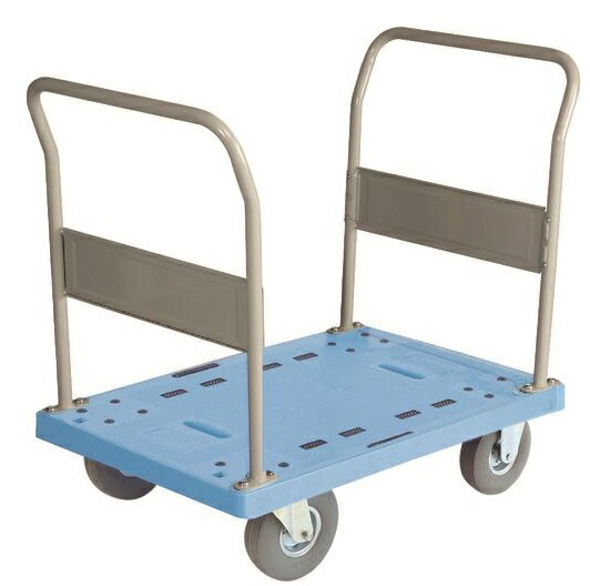 【車上渡し】金沢車輌 ノーパンク樹脂台車（両ハンドル固定式） NP-303SL (重量:19kg) | 金沢車輛 金沢車両 金澤 手押し台車 荷車 キャリーカート 運搬台車 軽量 静音 オフィス用 家庭用 引っ越し用 業務用 運搬車 運送 |