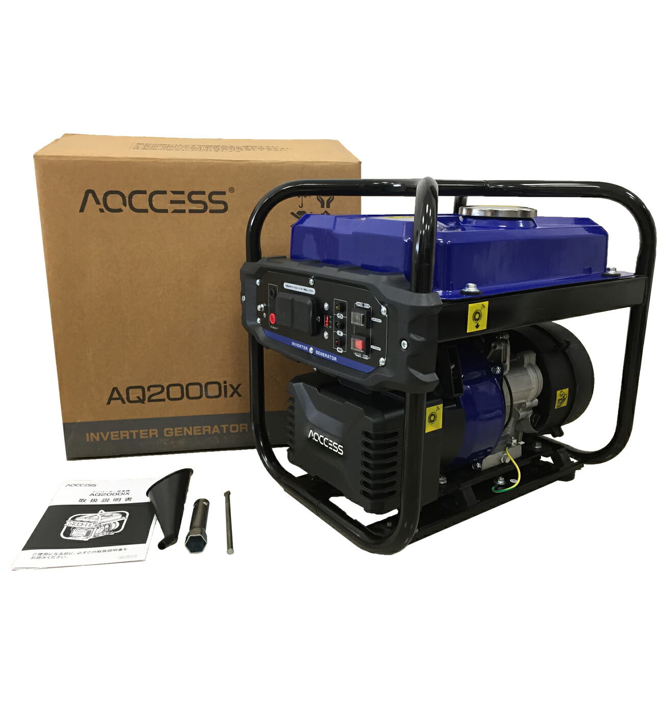 サイズ交換ＯＫ】 日本アクセス AQCCESS アクセス インバーター発電機 定格出力1.7kw AQ2000iX 非常用電源 充電器 災害対策 照明  AC電源 家庭用発電機 災害 防災 停電 静音 蓄電池 キャンプ アウトドア ポータブルバッテリー 非常用 gefert.com.br