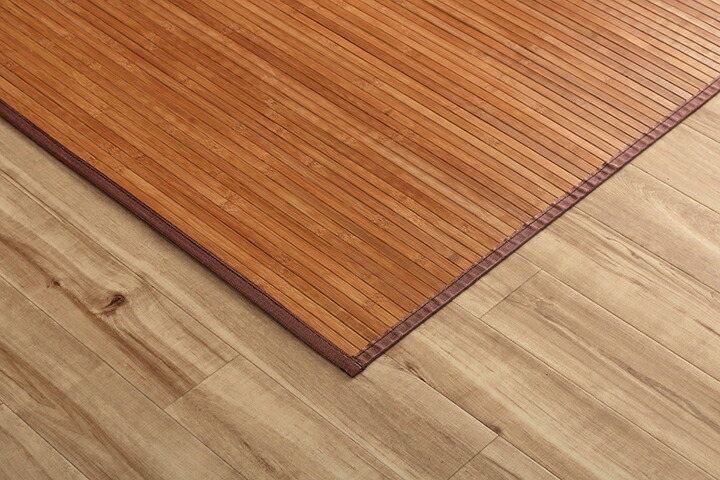 イケヒコローマ竹LBR180×220cm(1100130164501)|竹ラグカーペット無地自然素材丈夫ひんやり孟宗竹皮下使用ライトブラウン約180×220cm5309460|