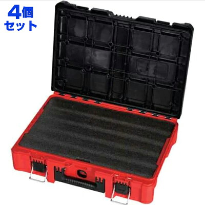 【まとめ買い】ミルウォーキーツール milwaukeetool ＰＡＣＫＯＵＴ ツールボックス Ｍサイズ フォーム入り (48-22-8450) 4個セット (重量:34kg) |｜オフィス／店舗用品トップジャパン