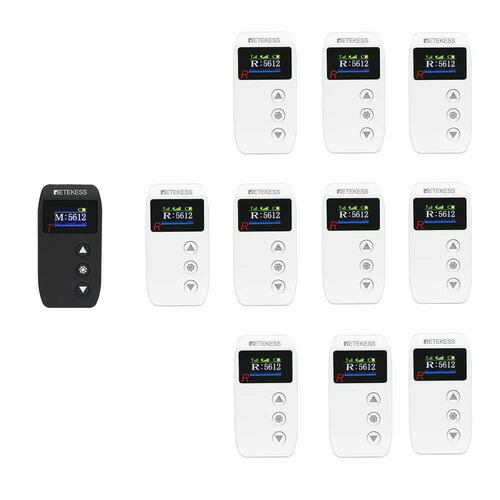 メーカー在庫限り Retekess ツアーガイドシステム TT110 (一方向送信機×1台＆受信機×10台セット) | ツアーガイド FMランスミッター レテケス 小型 コンパクト 案内 誘導用 現地ツアー マイク付 携帯便利 防災用 アウトドア 観光ガイド |