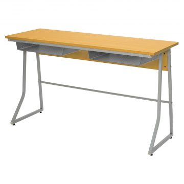 アール・エフ・ヤマカワ スモール研修用デスクIII W1200×D450 ループ脚 ナチュラル (重量:16kg) RFJD3-1245N | アールエフヤマカワ 事務デスク 机 テーブル ワークデスク 収納 オフィステーブル ワークテーブル オフィスデスク つくえ 在宅勤務 テレワーク ||オフィス/店舗用品トップジャパン
