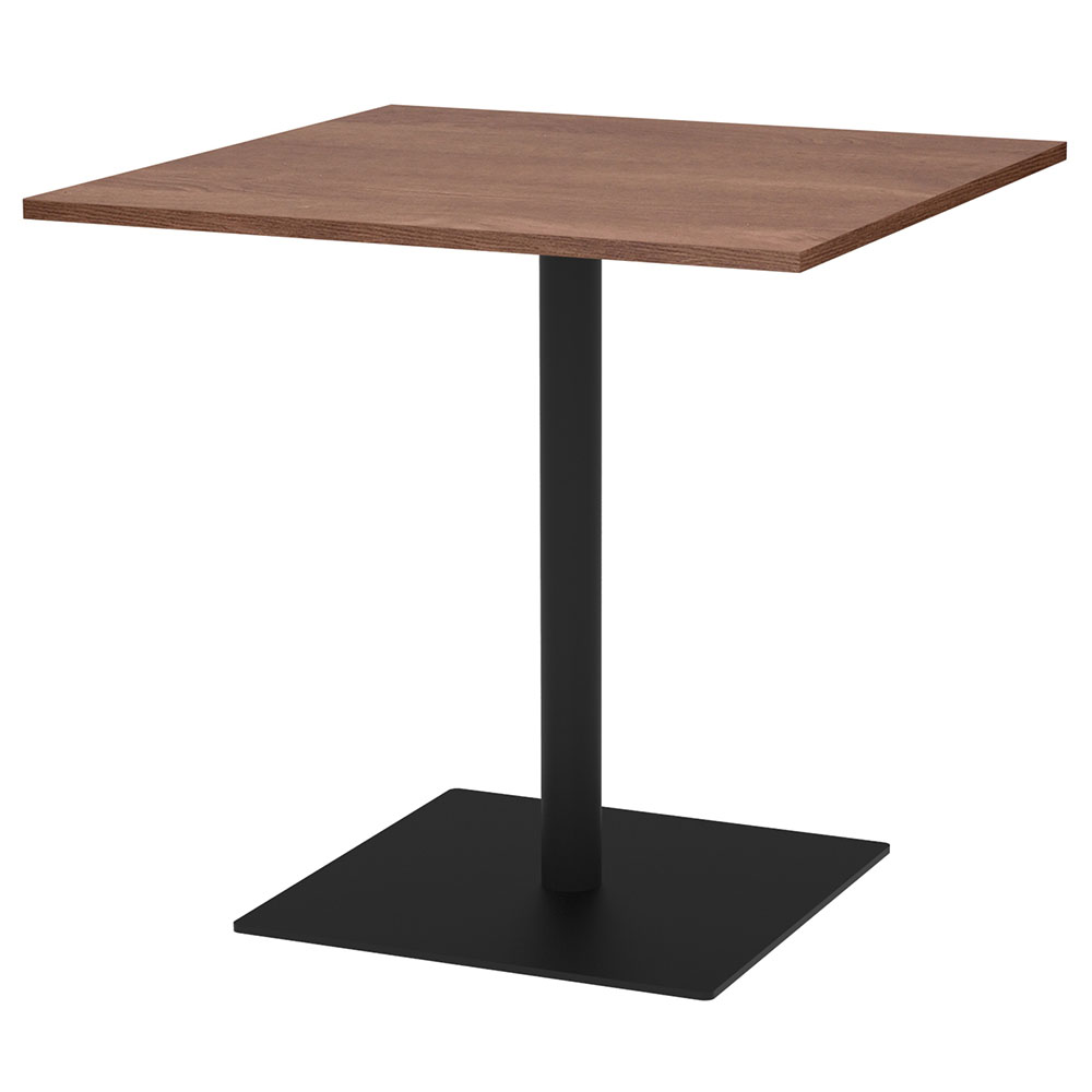 【車上渡し】アール・エフ・ヤマカワ リスタ カフェテーブル 750×750 ウォルナット (重量：25.8kg) RFRCT-7575DM | アールエフヤマカワ オフィス 事務所 オフィステーブル ワークテーブル つくえ 在宅勤務 テレワーク 事務机 おしゃれ 会議 小さめ コーヒーテーブル |