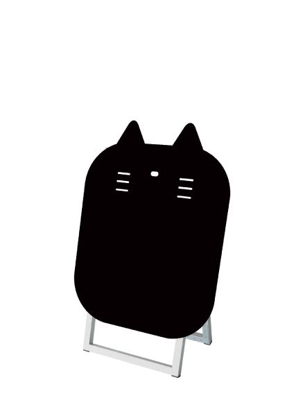 常磐精工 マーカースタンド ポップルスタンド看板シルエット 45×60片面ブラック ネコ形 PPSKSL45X60K-CAT | 日本製 ポスターパネル ポスターフレーム 広告ボード 店舗看板 案内掲示板 掲示 |