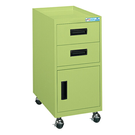 【車上渡し】サカエ SAKAE キャビネットワゴン 1AN (23311) (重量:17kg) | 工具 収納 ガレージ 整理 工場 効率化 作業スペース 確保 移動式 ラック 金属製 シェルフ 収納ワゴン メンテナンス用作業台 工具 散ラカル 作業台 収納 業務用 ||オフィス/店舗用品トップジャパン