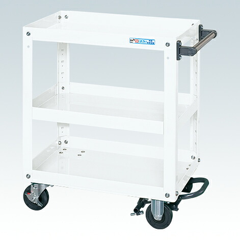 【車上渡し】サカエ SAKAE スーパーワゴン(プレート式キャスタータイプ) SAP-60743BRRW (342065) (重量:16kg) | 工具 収納 ガレージ 整理 工場 効率化 作業スペース 確保 移動式 ラック 金属製 収納ワゴン メンテナンス用作業台 工具 作業台 収納 業務用 ||オフィス/店舗用品トップジャパン
