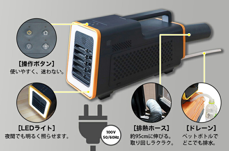在庫限り 楽天市場 運べるスポットクーラー ワイルドクーラー Sspcacwl サンコー ミニクーラー 冷房 ポータブルクーラー 持ち運び 軽量 小型クーラー 工場 作業場 事務所 屋外 アウトドア キャンプ ガレージ 会議室 工事作業 工事現場 炎天下 暑さ対策 自宅 リビング