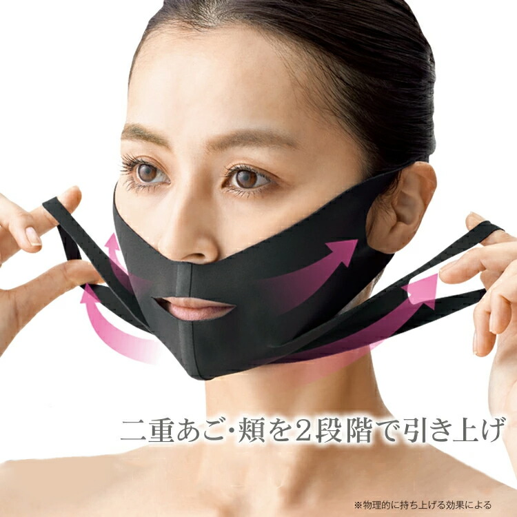 おやすみリフトアップ フェイスマスク フェイスリフト ナノプラチナ粒子 男女兼用 日本製 無裁縫 繰り返し