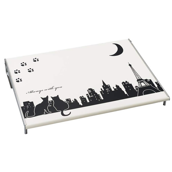 クロネコキッチンコンロカバー ガスコンロカバー お米 500円クーポン配布中 500円クーポン配布中 特典 クロネコキッチンコンロカバー コンロテーブルキッチン用品 食器 調理器具 ステンレス台 コンロの目隠し コンロの上が作業台になるステンレスカバー Ih調理