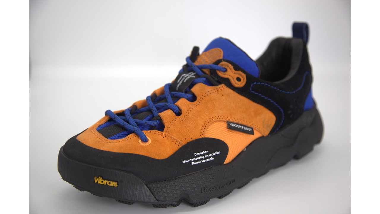 Flower MOUNTAIN FM66-1-038　BACK COUNTRY　Orange/Blue 　防水　ビブラムソール採用
