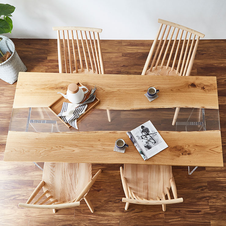 楽天市場】本物 1枚板 天然木 無垢 1枚もの 天板 脚 ダイニング