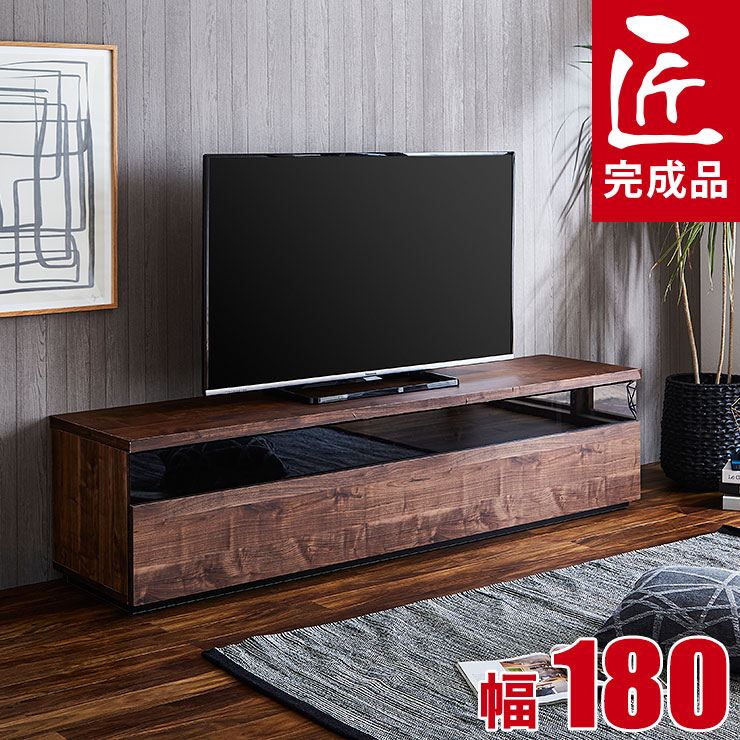 受賞店舗 楽天市場 テレビボード テレビ台 Avボード Tvボード 180 180cm 180センチ 完成品 おしゃれ モダン シンプル ナチュラル 収納 ロータイプ ローボード フレッド ブルックリン ウォールナット ウォルナット ヴィンテージ 幅180 奥行44 5 高さ44 日本製 テレビ