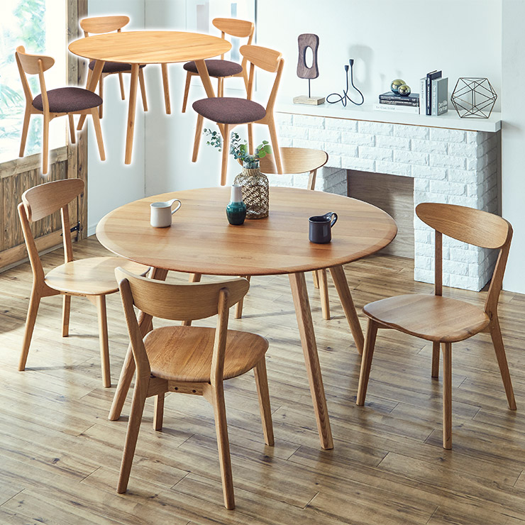 楽天市場】☆10%OFF☆ ダイニングテーブルセット 4人用 4人掛け 丸型