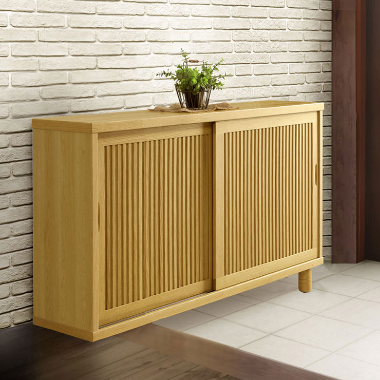下駄箱 大川家具 シューズボックス 玄関収納 シューズラック 玄関 収納 スリム 靴箱 おしゃれ ロータイプ 幅149 高級 耐震 木 北欧 北欧風 耐震ダボ 和美 150 国産 日本製 完成品