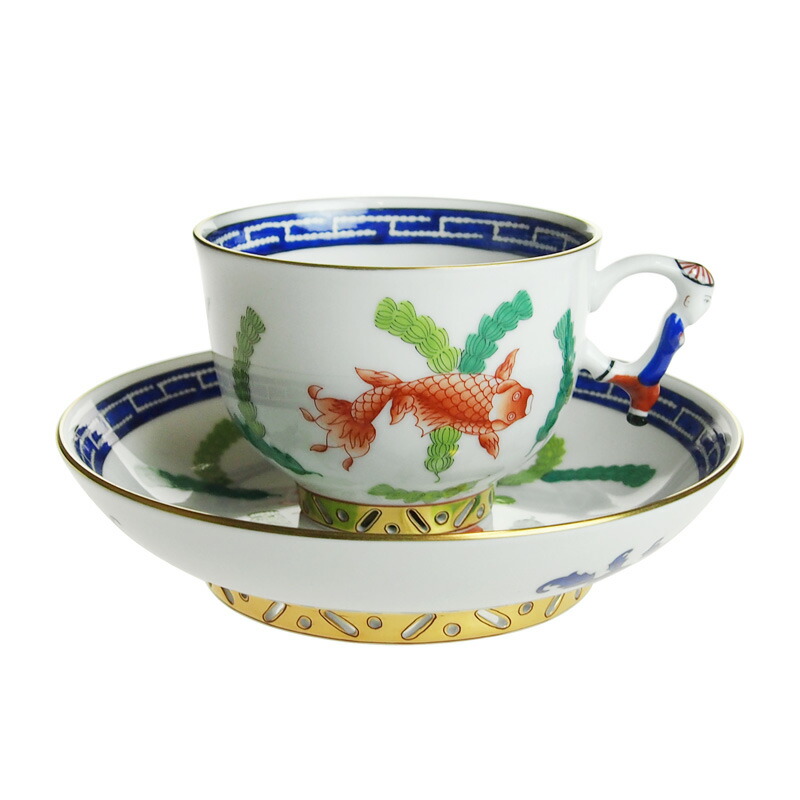 楽天市場】ヘレンド (HEREND) シノワズリ PO ポワッソン ティーカップ