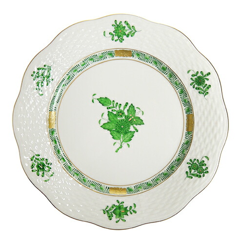 【2枚セット】HEREND ヘレンド　アポニーグリーン　プレート　19cm ③ 楽天市場】ヘレンド (HEREND) AV アポニーグリーン プレート 19cm 517