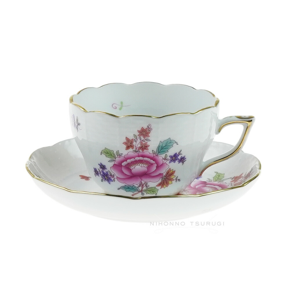 Herend - 美品 Herend ヘレンド コーヒーカップ＆ソーサー 1客 SM4111B1 楽天市場】ヘレンド Herend ザクセンフラワー カップ&ソーサー