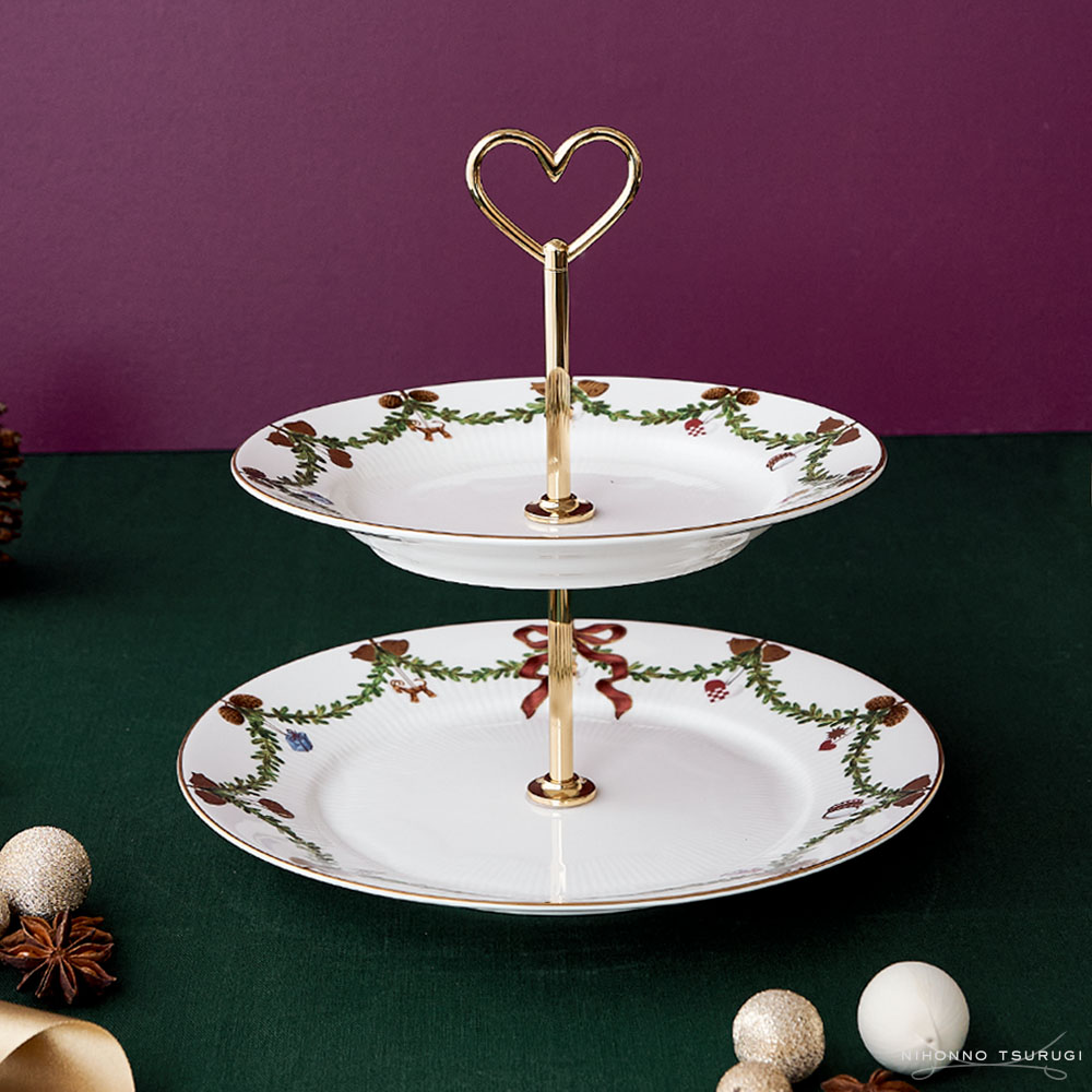 スターフルーテッド　クリスマス　デザートスタンド 楽天市場】ロイヤルコペンハーゲン スターフルーテッド クリスマス