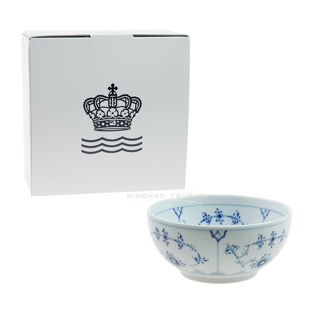 廃盤  ロイヤルコペンハーゲン  ボウル スクエア ブルーフルーテッドプレイン ブルーフルーテッド プレイン ボウル&ソーサー蓋つき|ロイヤル