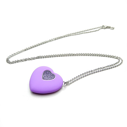スワロフスキー (SWAROVSKI) USBフラッシュメモリ ペンダント ハート Violet 1-116-974