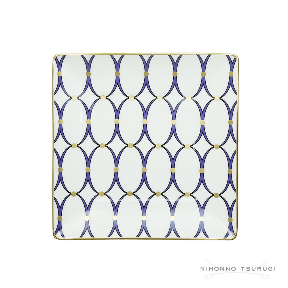 【マラソン特価】 ウェッジウッド (WEDGWOOD) ルネッサンスゴールドスクエアトレイ