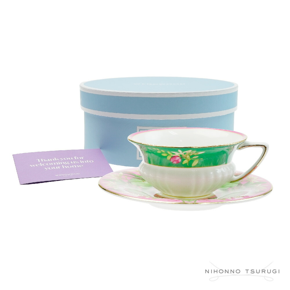 【P10倍 継続期間制限事項★6/11 1:59まで】 ウェッジウッド (WEDGWOOD) ワンダーラスト ピンクロータス 紅茶優勝杯＆平円盤