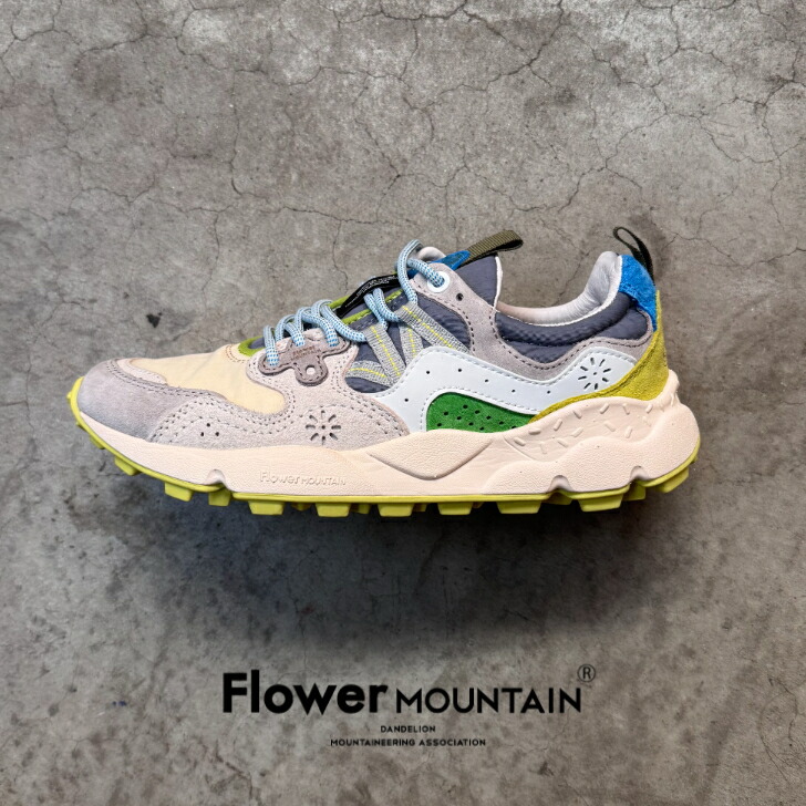 【初回返品・サイズ交換送料無料】正規取扱店Flower MOUNTAIN フラワーマウンテンYAMANO3 ヤマノ 3FM63301 Prairie プレーリーメンズ レディース 軽量 アウトドア タウンスニーカー マルチカラー カジュアル マルチカラー ベージュ|Genievre-ジュニエーブル-