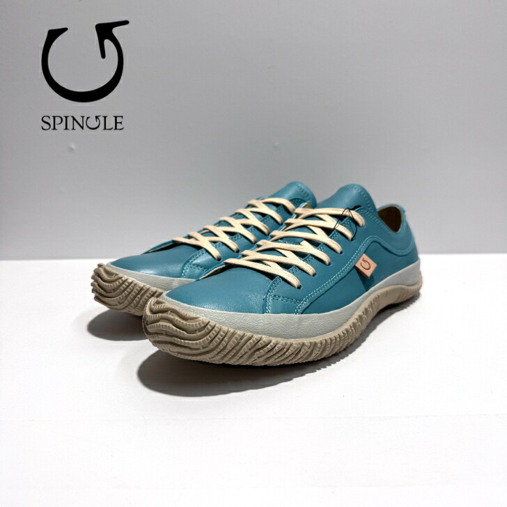 【初回返品・サイズ交換送料無料】 SPINGLE　スピングル SP110　Steel Blue スチールブルー 日本製　本革　レザースニーカー　ローカット　バルガナイズ製法　カンガルーレザー