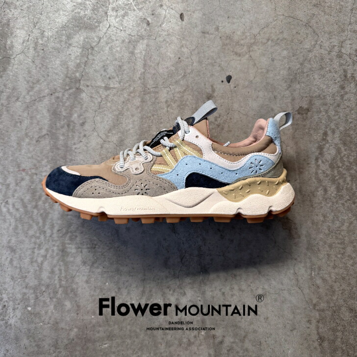 【初回返品・サイズ交換送料無料】正規取扱店Flower MOUNTAIN フラワーマウンテンYAMANO3 ヤマノ3FM63302 Soil ソイルメンズ レディース アウトドアファッション 軽量 タウンスニーカー マルチカラー 春 夏|Genievre-ジュニエーブル-