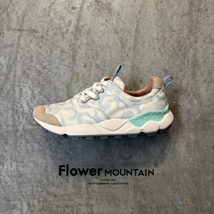 【初回返品・サイズ交換送料無料】正規取扱店Flower MOUNTAIN フラワーマウンテンPAMPAS3 パンパス スリーFM119002 Ivory アイボリーメンズ レディース 和柄 コットン キャンバス地|Genievre-ジュニエーブル-