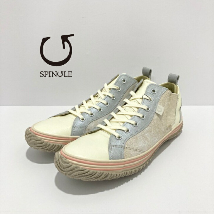 【初回返品・サイズ交換送料無料】SPINGLE　スピングルSP442FA　MIX　ミックス日本製　本革　レザースニーカー　ミドルカット バルガナイズ製法　カンガルーレザー　柔らかい 馴染みやすい画像