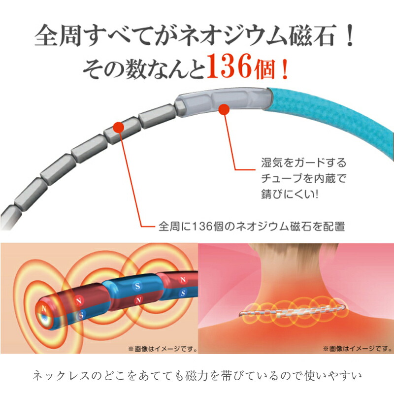 楽天市場 クーポン配布中 管理医療機器 磁気ネックレス 大人の癒し チャーム ポーチ付き 日本製 マグネットループ ネオジウム磁石 136個 磁気治療器具 強力磁石 男女兼用 日本通販 扇風機 冷風扇 足温器