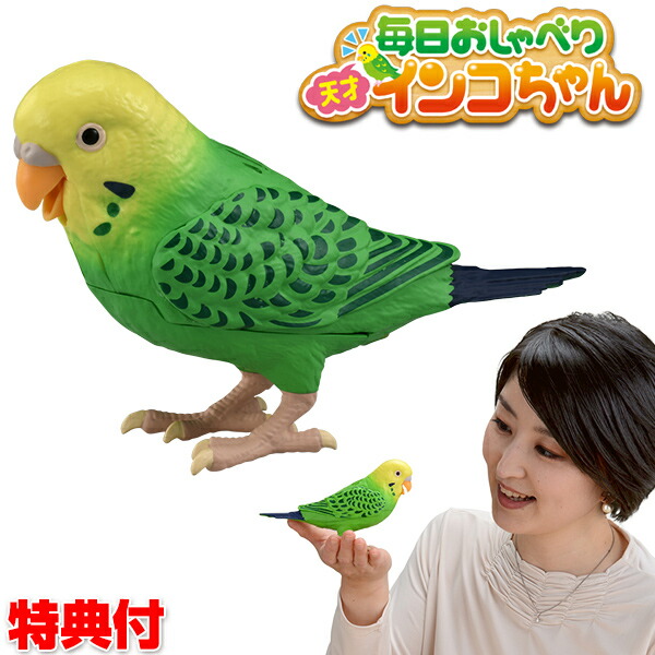 楽天市場 クーポン配布中 毎日おしゃべり 天才インコちゃん 音声認識人形 お話し人形 おしゃべりロボット 毎日お喋り しゃべる人形 天才インコチャン おもちゃ 誕生日 プレゼント 敬老の日 ギフト 脳トレ 日本通販 扇風機 冷風扇 足温器