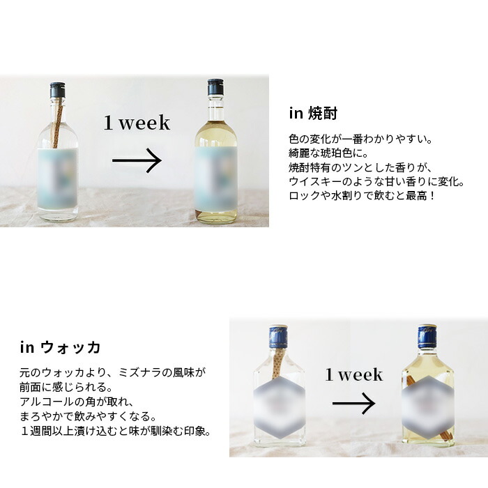 ミズナラスティック 3本 ウイスキー 熟成 スティック ミズナラ 樽