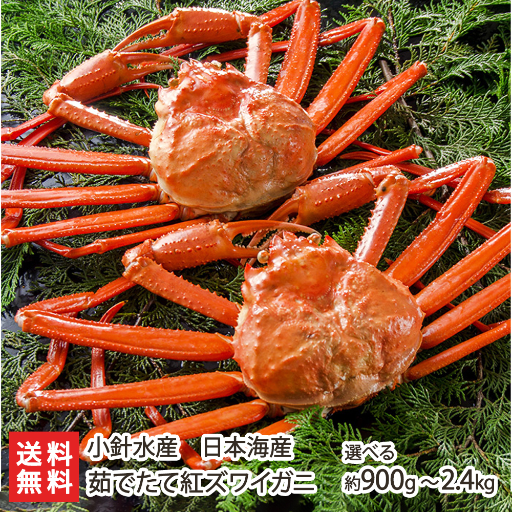 楽天市場】（旧）紅ズワイガニ 700g×2尾（約1.4kg・冷蔵便）小針水産 