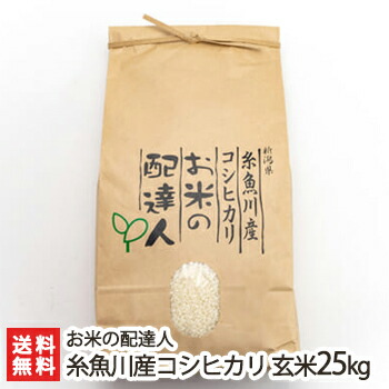 新潟 糸魚川産コシヒカリ 5kg 5 お米の配達人 玄米25kg Ginger掲載商品 玄米25kg