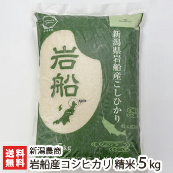【令和7年度米】岩船産コシヒカリ 精米5kg 新潟農商【白米/うるち米/こしひかり/新潟産/新潟県産】【お土産/手土産/プレゼント/ギフトに！贈り物】【送料無料】