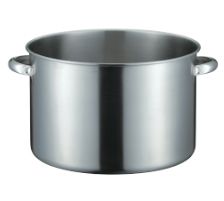 仔犬印 IH対応19-0ステンレス半寸胴鍋36cm 本間製作所 82436