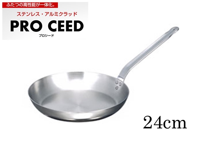 霜龍器物　プロシードII　IH対応　フライパン　２４ｃｍ　シモリュウ