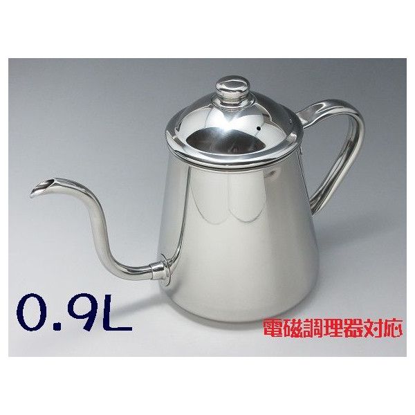 楽天市場】18-8 タカヒロ コーヒードリップポット 雫 0.9L（電磁調理器