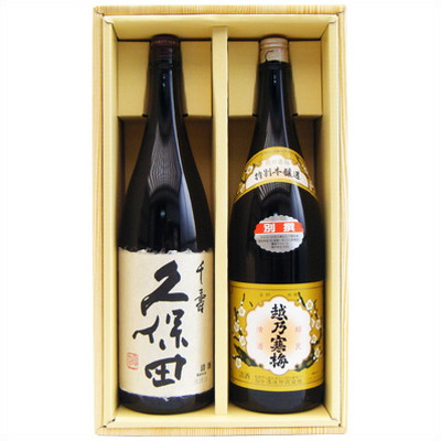 新潟銘酒飲み比べセット1.8L×2本 久保田千寿・越乃寒梅別撰 日本酒飲み比べセット 久保田千寿吟醸,越乃寒梅特別本醸造 地元新潟よりお届け致します。 日本酒