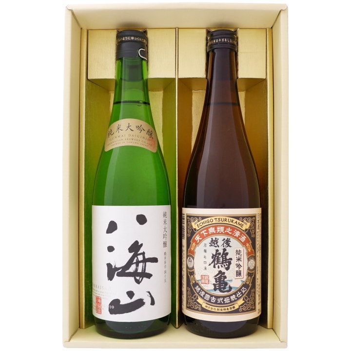 〆張鶴　八海山　日本酒 楽天市場】日本酒 八海山 〆張鶴飲み比べ 720ml×2本ギフトセット