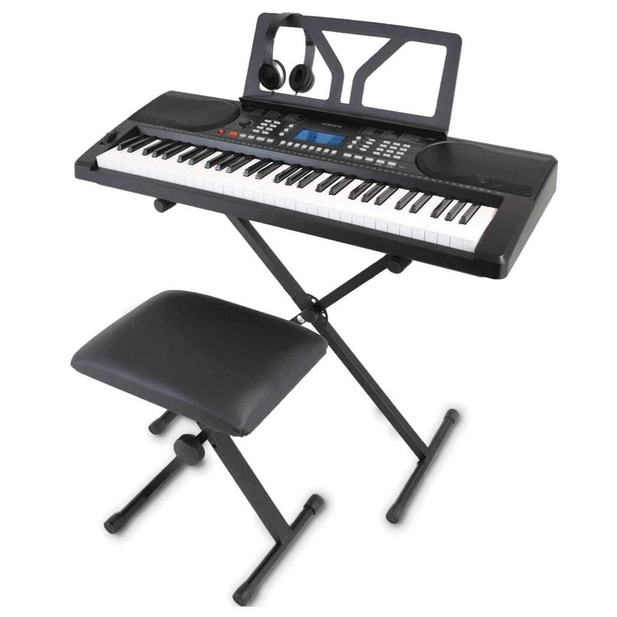 onetone OTK-61S BK ブラック 61鍵盤 電子キーボード 初心者セット 入学祝い 誕生日 プレゼント