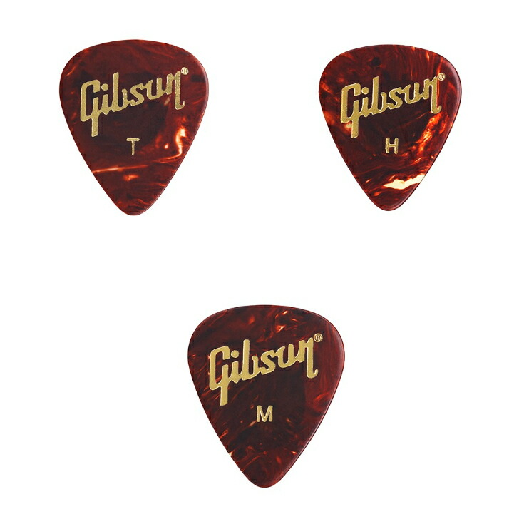 新品未使用品　ギブソン　ギターピック　ミディアム　72枚パック 楽天市場】GIBSON ギブソン ピック べっ甲柄 ティアドロップ